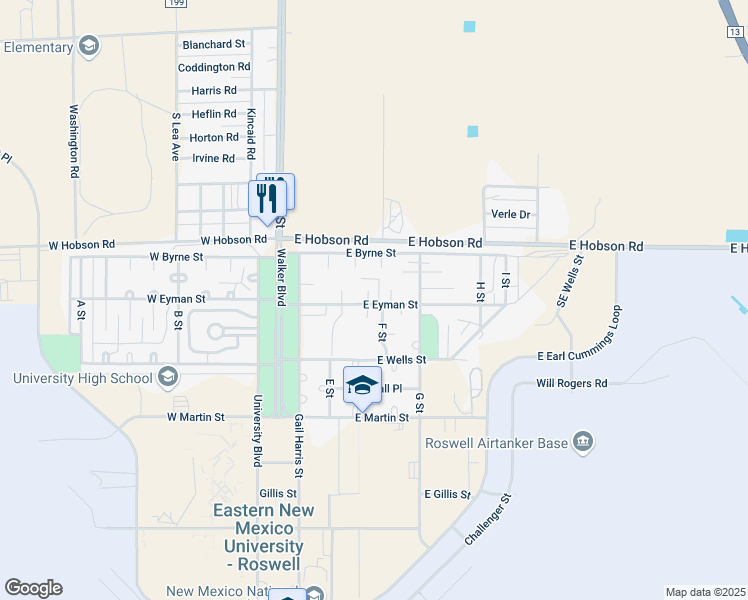 map of restaurants, bars, coffee shops, grocery stores, and more near 2-98 Ray Place in Roswell