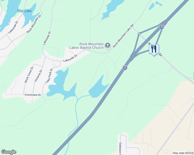 map of restaurants, bars, coffee shops, grocery stores, and more near 1020 Coleman Drive in McCalla