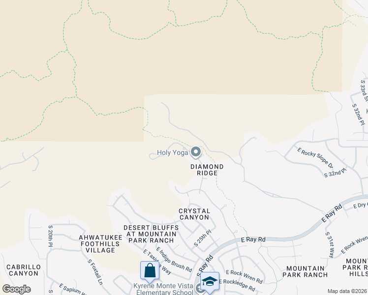 map of restaurants, bars, coffee shops, grocery stores, and more near 14028 South 24th Way in Phoenix