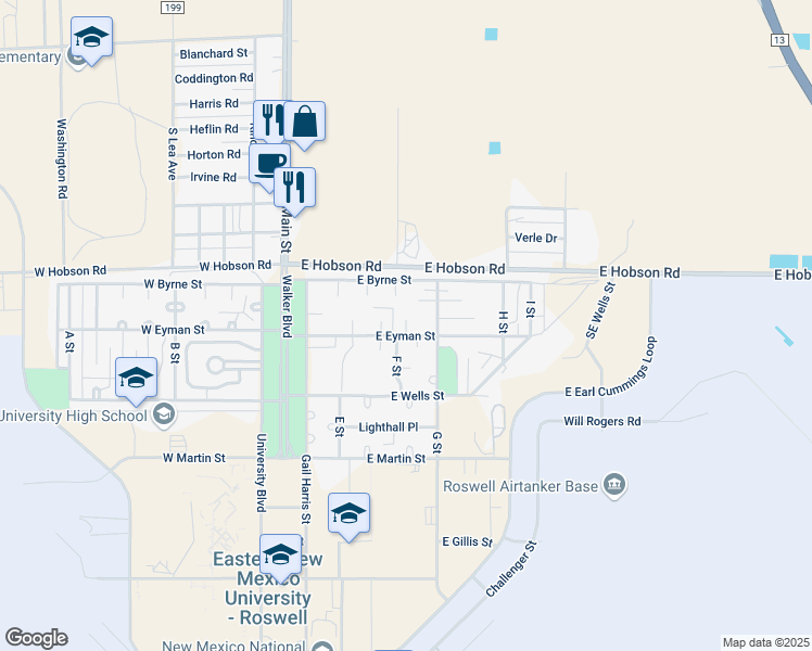 map of restaurants, bars, coffee shops, grocery stores, and more near 2 Ray Place in Roswell