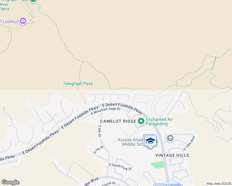 map of restaurants, bars, coffee shops, grocery stores, and more near 910 East Desert Flower Lane in Phoenix