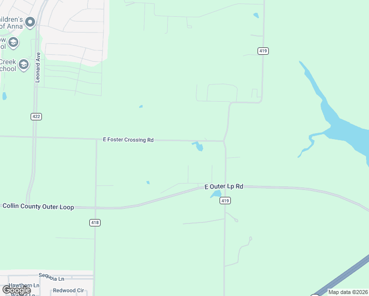 map of restaurants, bars, coffee shops, grocery stores, and more near 3510 County Road 421 in Anna