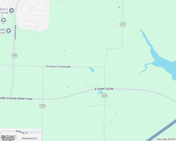 map of restaurants, bars, coffee shops, grocery stores, and more near 3510 County Road 421 in Anna