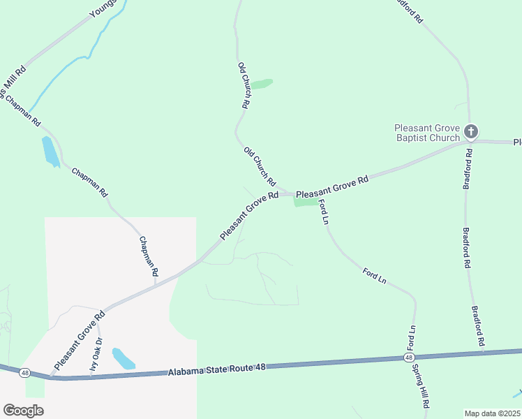 map of restaurants, bars, coffee shops, grocery stores, and more near 972 Pleasant Grove Road in Lineville
