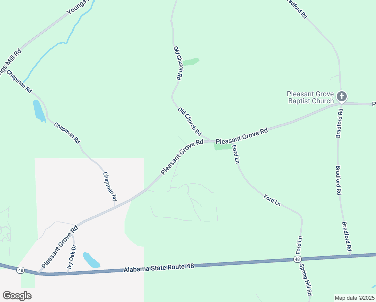 map of restaurants, bars, coffee shops, grocery stores, and more near 972 Pleasant Grove Road in Lineville
