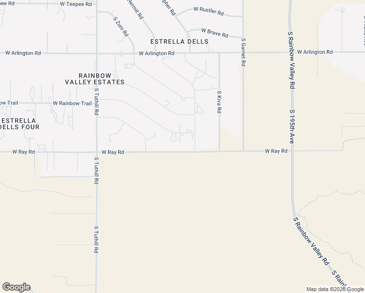 map of restaurants, bars, coffee shops, grocery stores, and more near 19900 West Ray Road in Buckeye