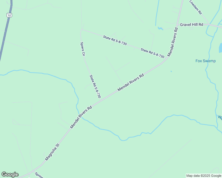 map of restaurants, bars, coffee shops, grocery stores, and more near 1068 Mendel Rivers Road in Bonneau