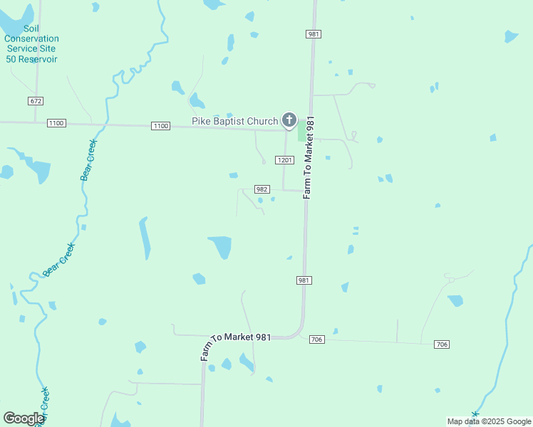 map of restaurants, bars, coffee shops, grocery stores, and more near 16410 County Road 982 in Blue Ridge