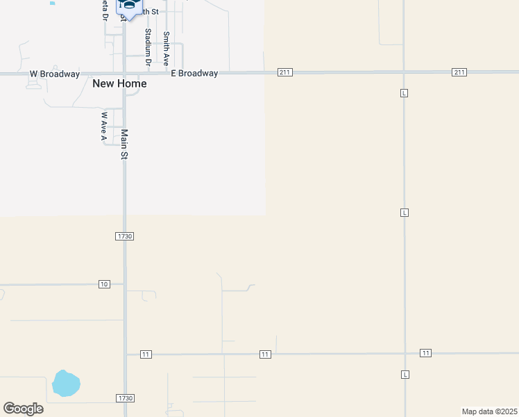 map of restaurants, bars, coffee shops, grocery stores, and more near in New Home