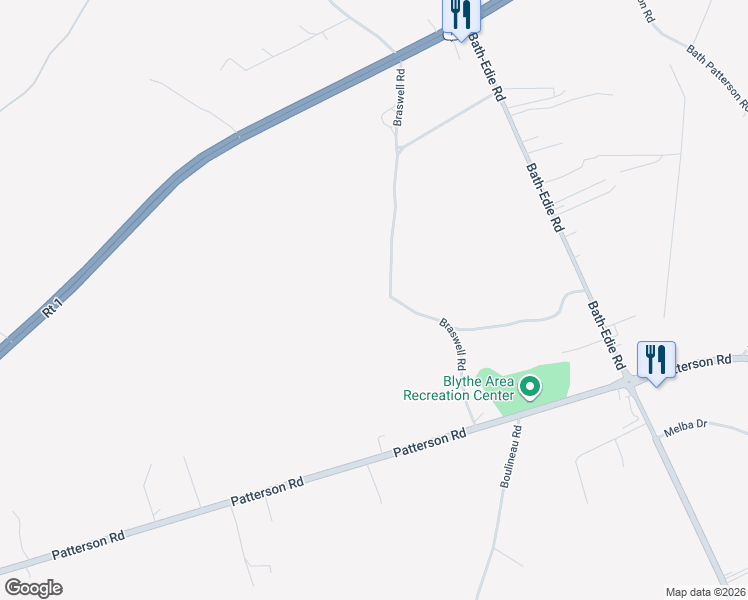 map of restaurants, bars, coffee shops, grocery stores, and more near 4001 Braswell Road in Blythe