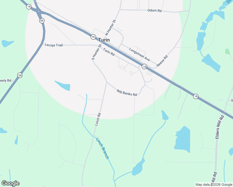 map of restaurants, bars, coffee shops, grocery stores, and more near 58 Will Banks Road in Senoia