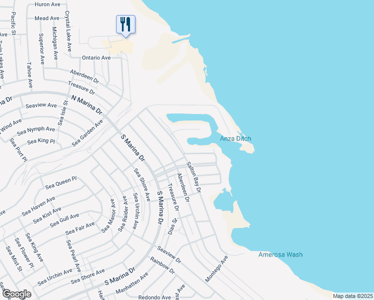 map of restaurants, bars, coffee shops, grocery stores, and more near 950 Flamingo Avenue in Thermal