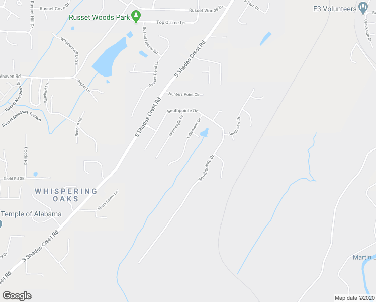 map of restaurants, bars, coffee shops, grocery stores, and more near 1970 Lakemont Drive in Birmingham