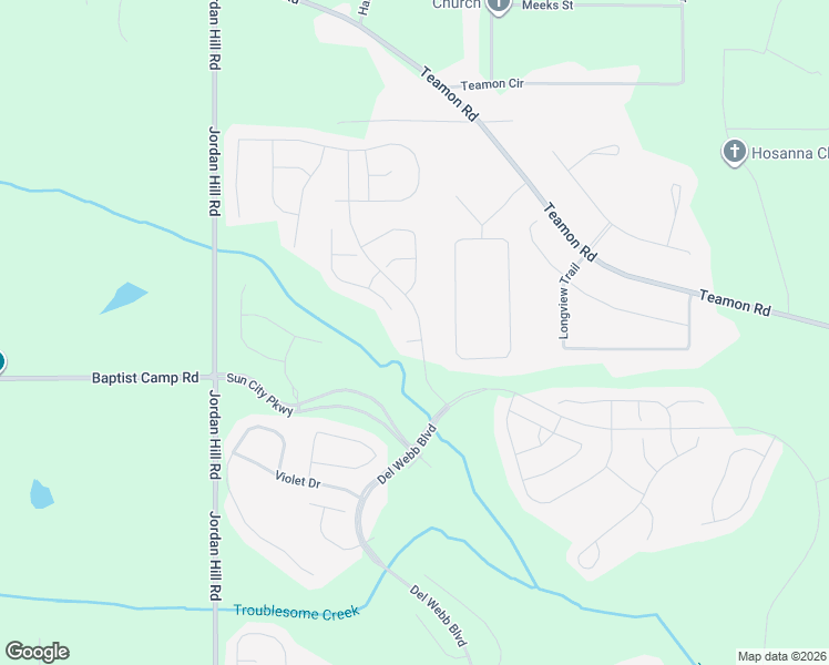 map of restaurants, bars, coffee shops, grocery stores, and more near 102 Salvia Court in Griffin