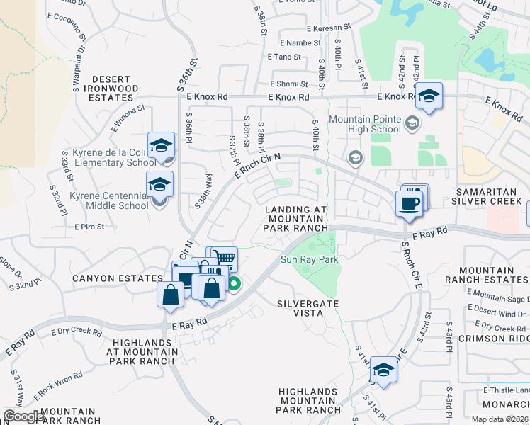 map of restaurants, bars, coffee shops, grocery stores, and more near in Phoenix