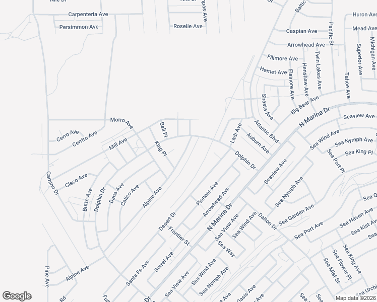 map of restaurants, bars, coffee shops, grocery stores, and more near 2660 Alpine Avenue in Thermal