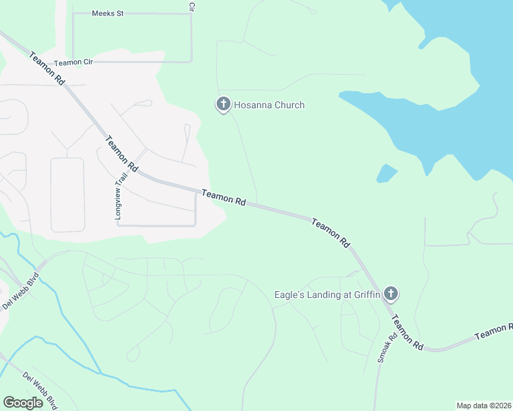 map of restaurants, bars, coffee shops, grocery stores, and more near 2000 Teamon Road in Griffin