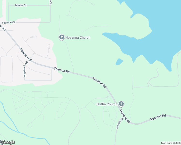 map of restaurants, bars, coffee shops, grocery stores, and more near 2000-2236 Teamon Road in Griffin