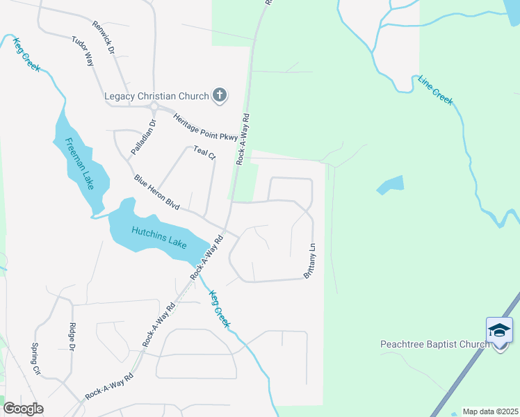 map of restaurants, bars, coffee shops, grocery stores, and more near 179 Brittany Lane in Senoia