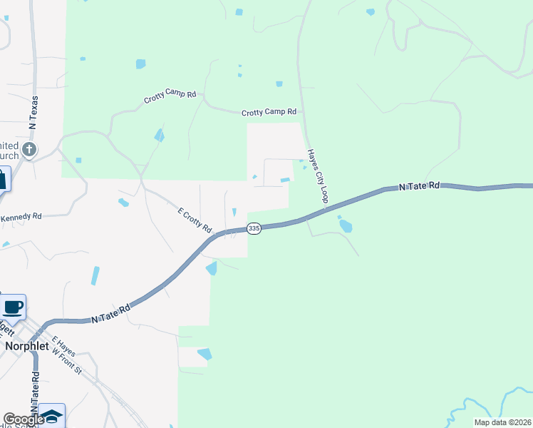 map of restaurants, bars, coffee shops, grocery stores, and more near 511-699 North Tate Road in El Dorado