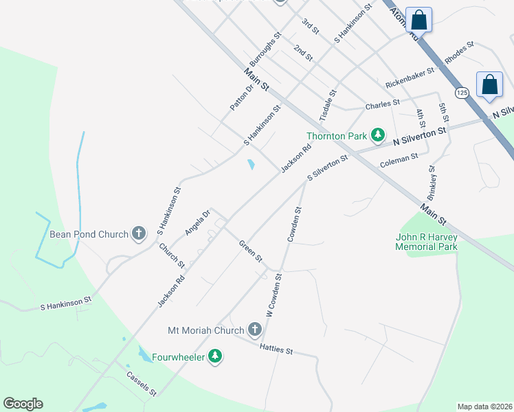 map of restaurants, bars, coffee shops, grocery stores, and more near 127 Jackson Road in Jackson