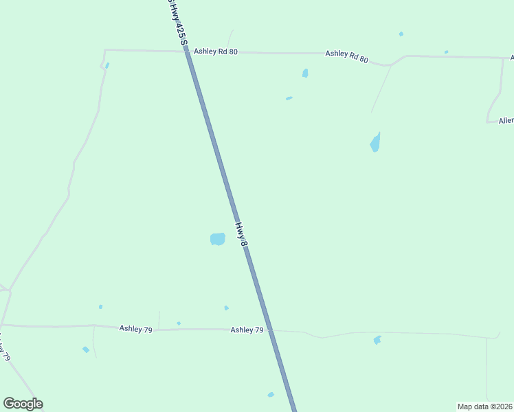 map of restaurants, bars, coffee shops, grocery stores, and more near 2592 U.S. 425 in Hamburg