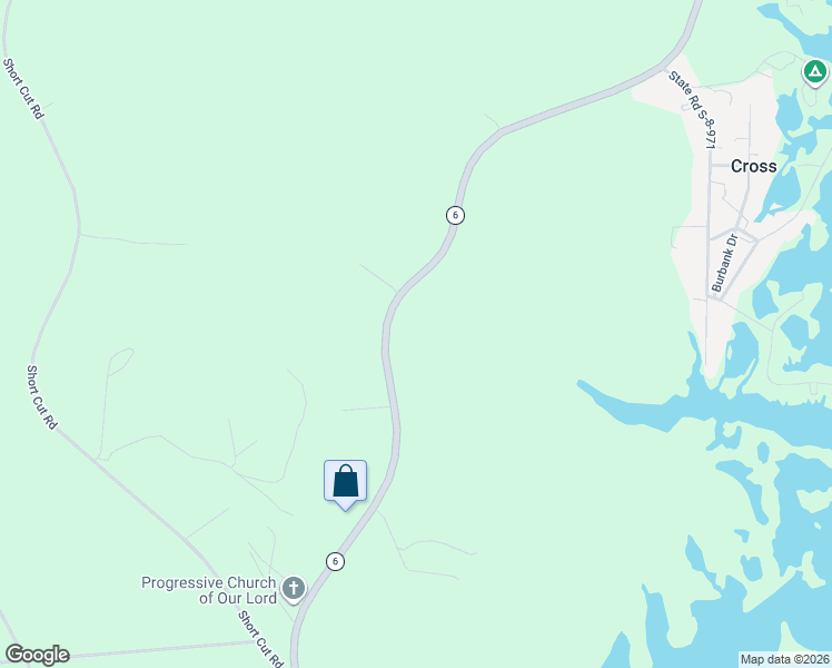 map of restaurants, bars, coffee shops, grocery stores, and more near 1680 Ranger Drive in Cross