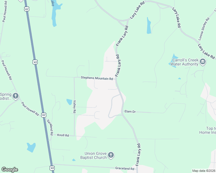 map of restaurants, bars, coffee shops, grocery stores, and more near 14200 Frank Lary Road in Northport