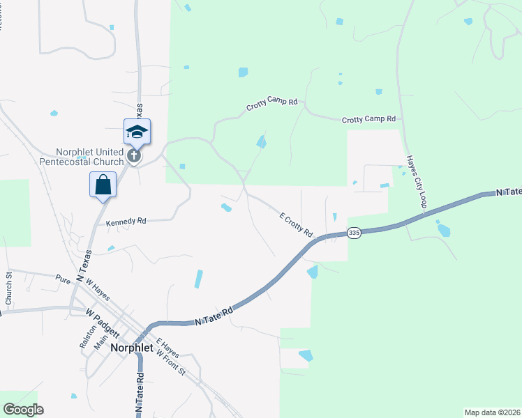 map of restaurants, bars, coffee shops, grocery stores, and more near 207 East Crotty Road in El Dorado