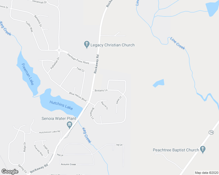 map of restaurants, bars, coffee shops, grocery stores, and more near 521 Christian Circle in Senoia