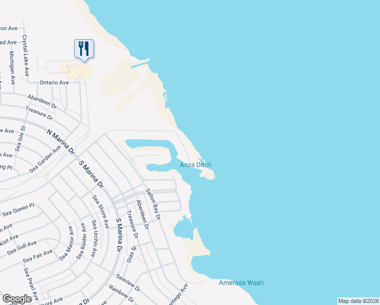 map of restaurants, bars, coffee shops, grocery stores, and more near 2678 Sea Port Avenue in Thermal