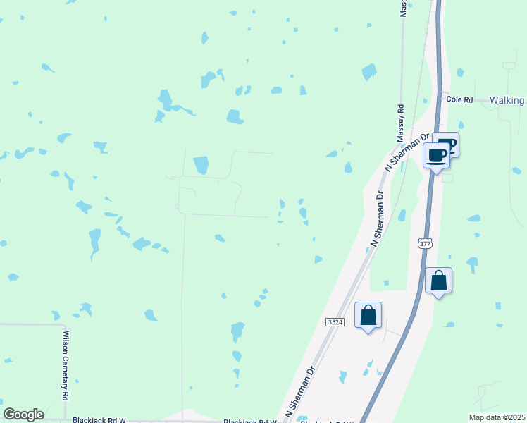 map of restaurants, bars, coffee shops, grocery stores, and more near 8777 Richter Road in Cross Roads