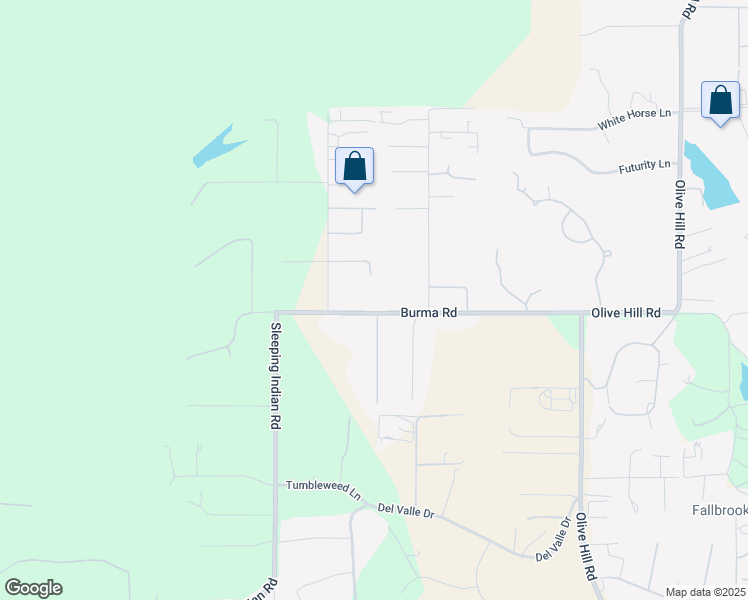 map of restaurants, bars, coffee shops, grocery stores, and more near 504 Burma Road in Fallbrook