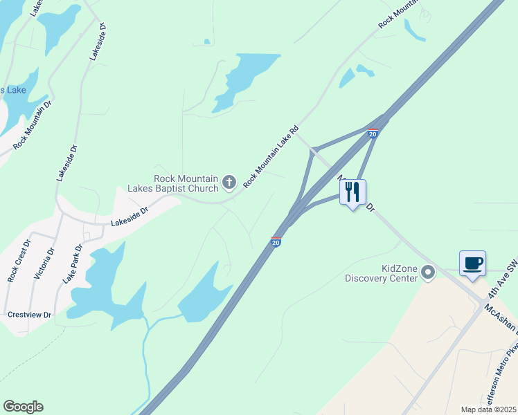 map of restaurants, bars, coffee shops, grocery stores, and more near 914 Ventura Drive in McCalla