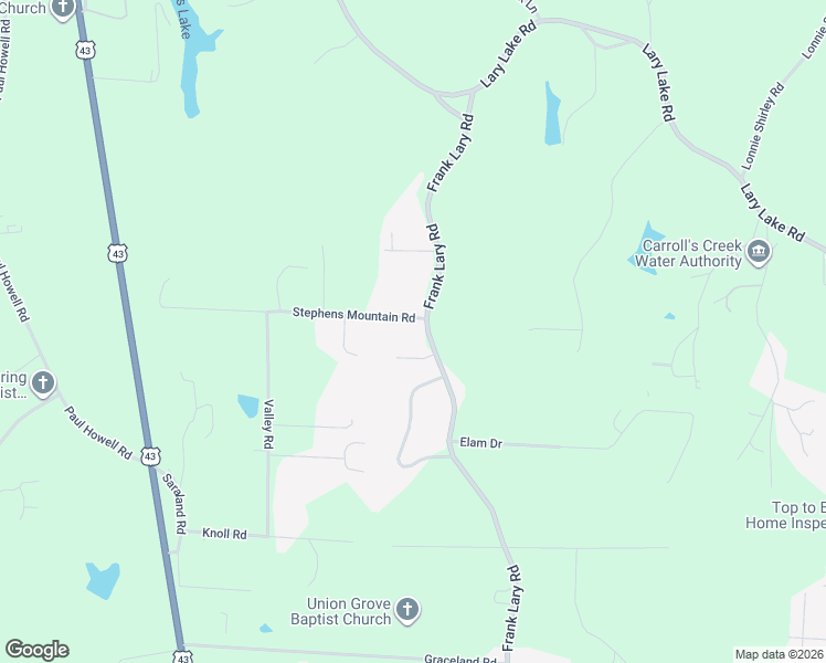 map of restaurants, bars, coffee shops, grocery stores, and more near 14200 Frank Lary Road in Northport