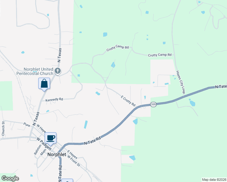 map of restaurants, bars, coffee shops, grocery stores, and more near 207 East Crotty Road in El Dorado