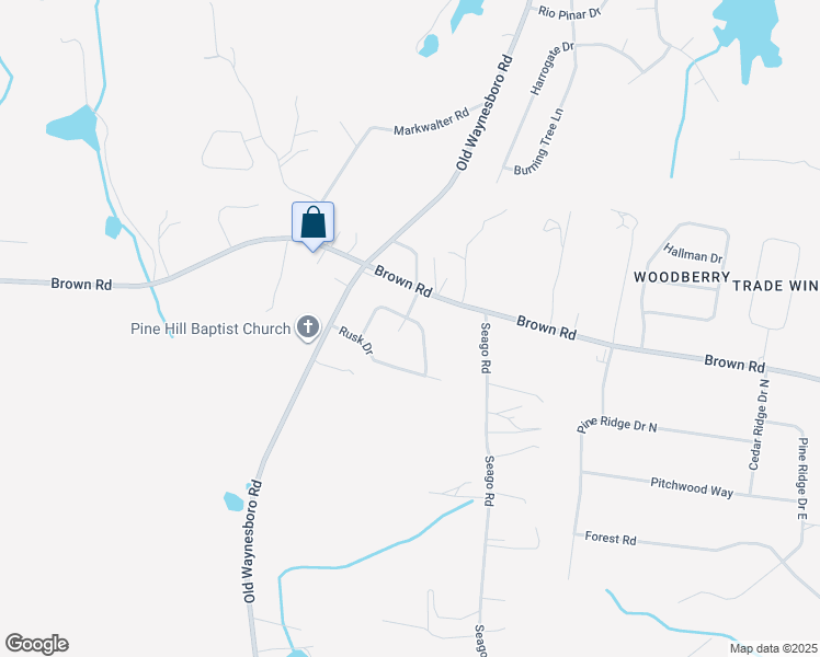 map of restaurants, bars, coffee shops, grocery stores, and more near 1810 Harcourt Drive in Hephzibah