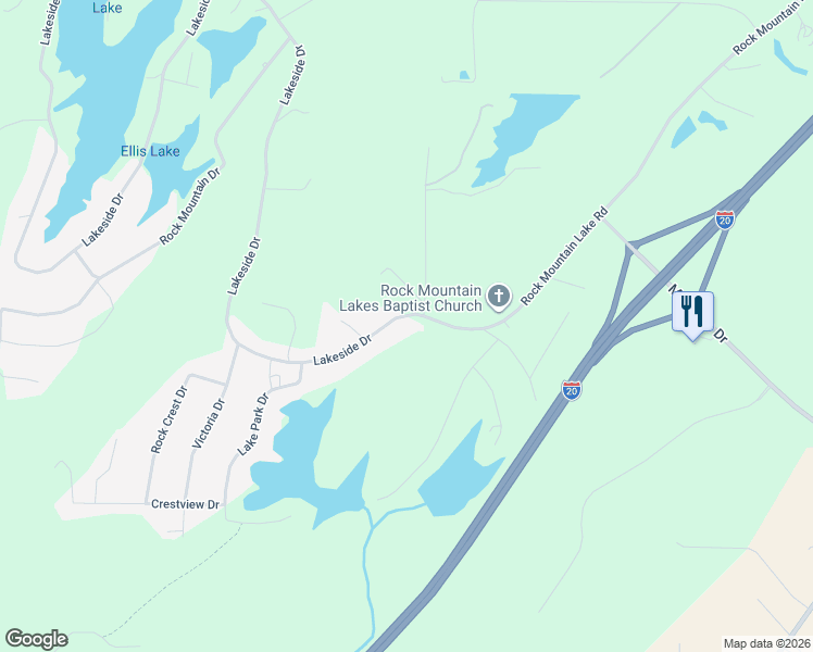 map of restaurants, bars, coffee shops, grocery stores, and more near 923 Lakeside Drive in McCalla
