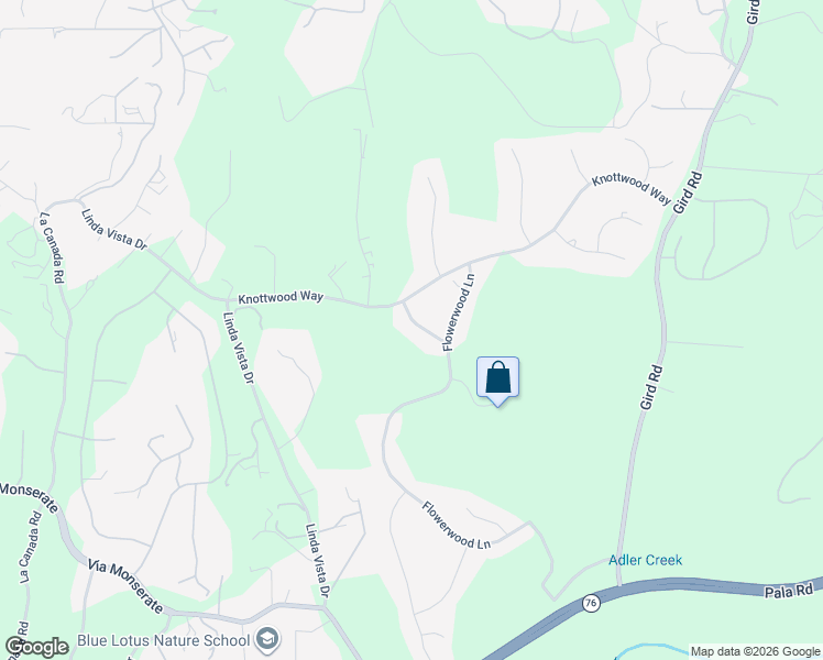 map of restaurants, bars, coffee shops, grocery stores, and more near 3242 Staghorn Court in Fallbrook