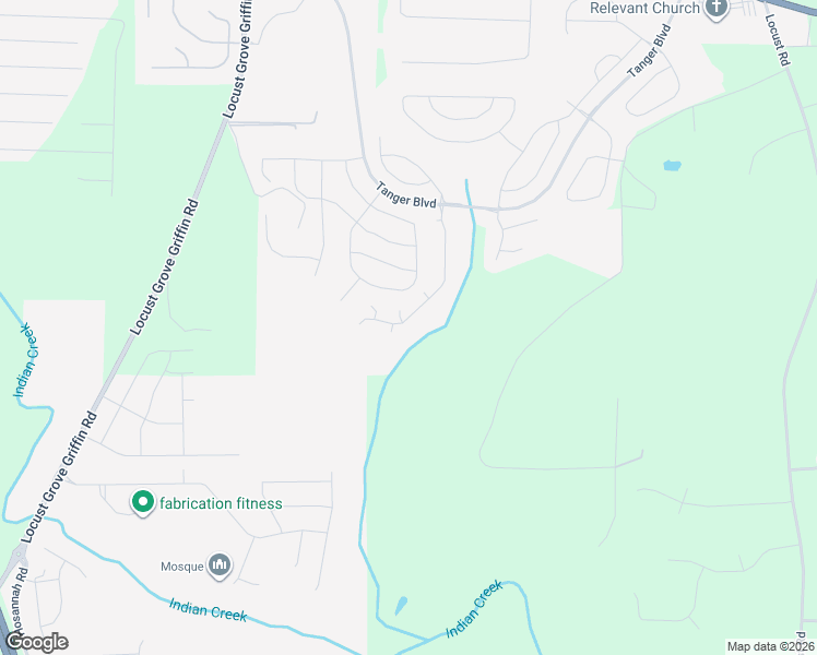 map of restaurants, bars, coffee shops, grocery stores, and more near 517 Kirkland Drive in Locust Grove