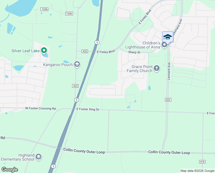 map of restaurants, bars, coffee shops, grocery stores, and more near 317 Tate Lane in Anna