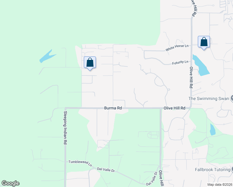 map of restaurants, bars, coffee shops, grocery stores, and more near 3814 Cazador Lane in Fallbrook