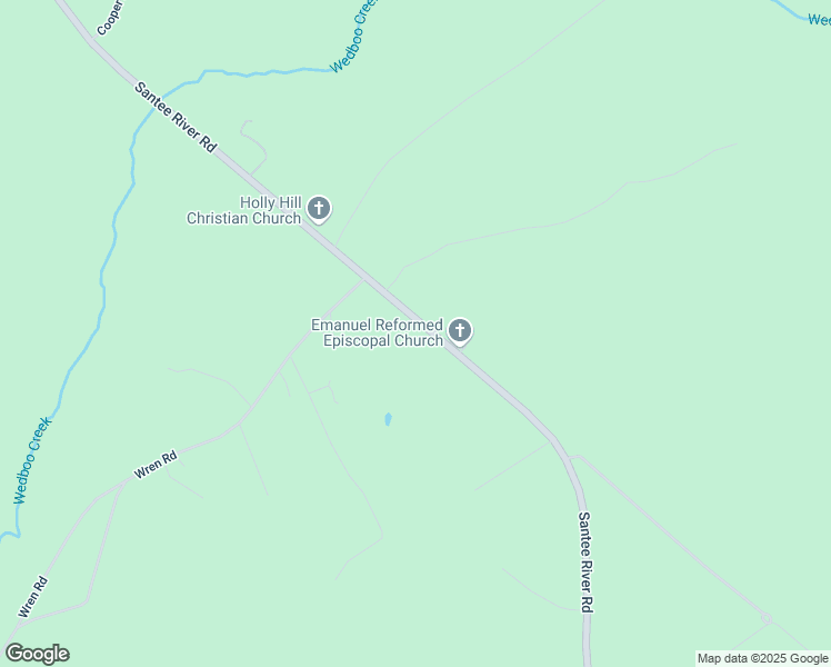 map of restaurants, bars, coffee shops, grocery stores, and more near 1735 Santee River Road in Saint Stephen