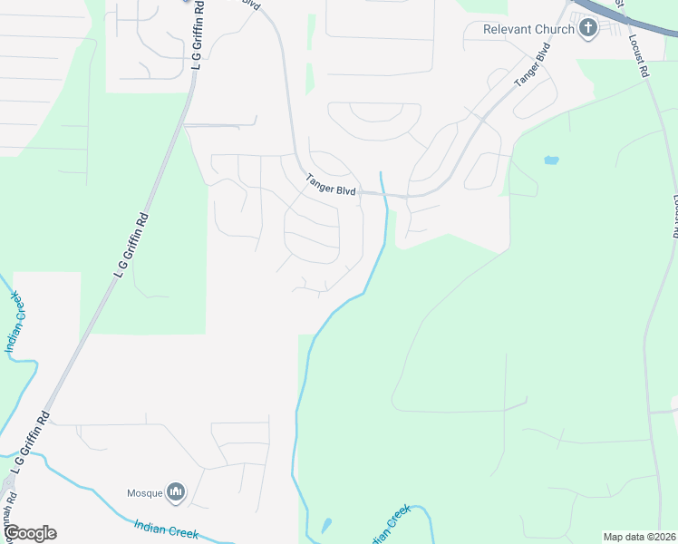 map of restaurants, bars, coffee shops, grocery stores, and more near 502 Kirkland Drive in Locust Grove