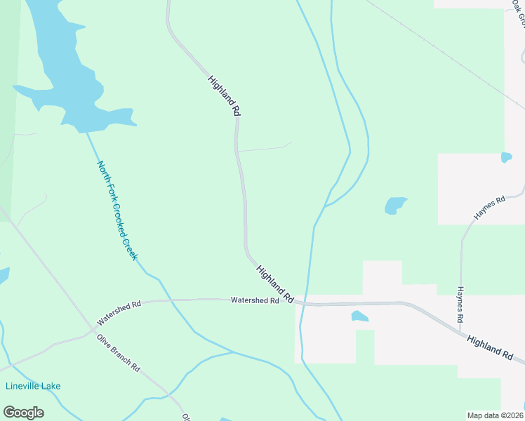 map of restaurants, bars, coffee shops, grocery stores, and more near 1841 Highland Road in Lineville