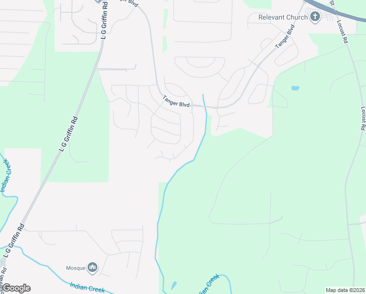 map of restaurants, bars, coffee shops, grocery stores, and more near 498 Kirkland Drive in Locust Grove