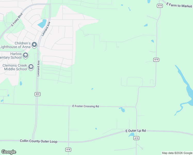 map of restaurants, bars, coffee shops, grocery stores, and more near 1633 Arches Road in Anna