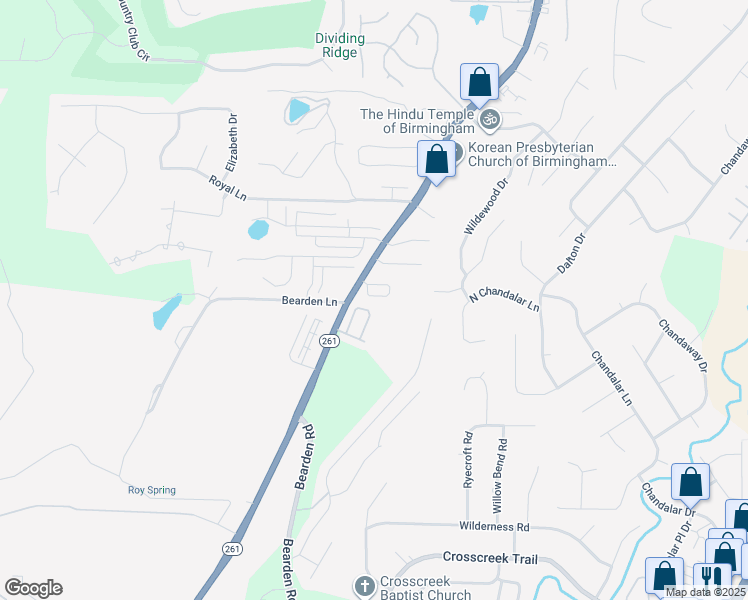 map of restaurants, bars, coffee shops, grocery stores, and more near 146 Sommersby Circle in Pelham