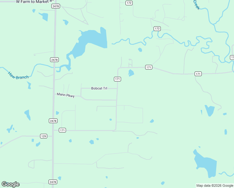 map of restaurants, bars, coffee shops, grocery stores, and more near 1815 Mann Parkway in Celina