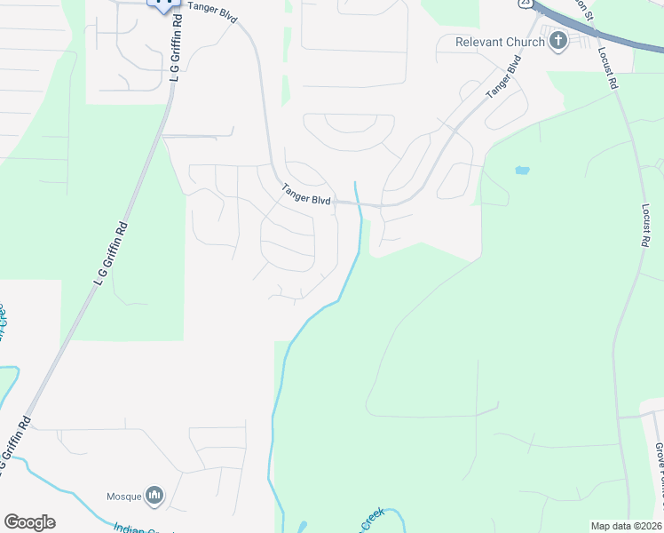 map of restaurants, bars, coffee shops, grocery stores, and more near 482 Kirkland Drive in Locust Grove